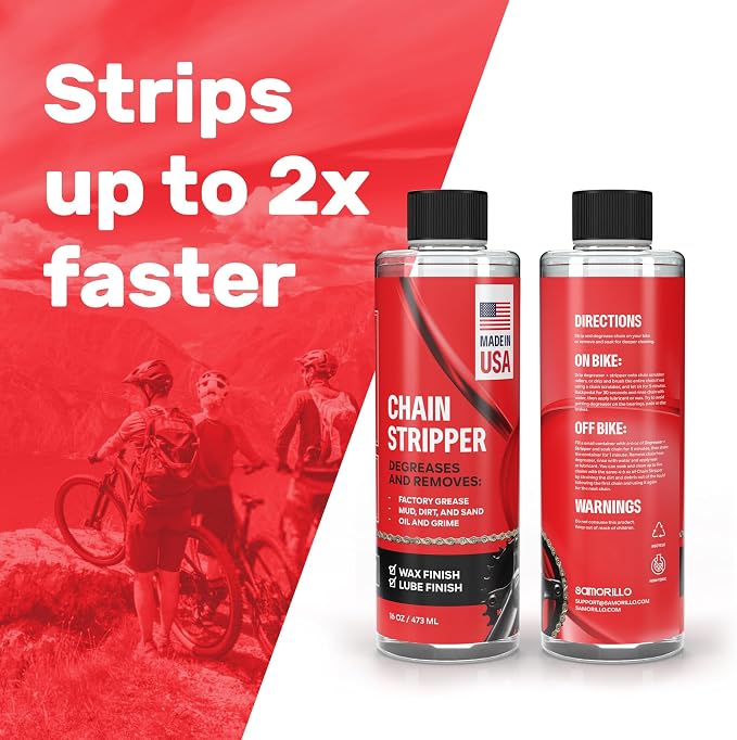 Professional Bike Chain Stripper + Degreaser - 16oz Chain Cleaner & Wax Prep - Image 2