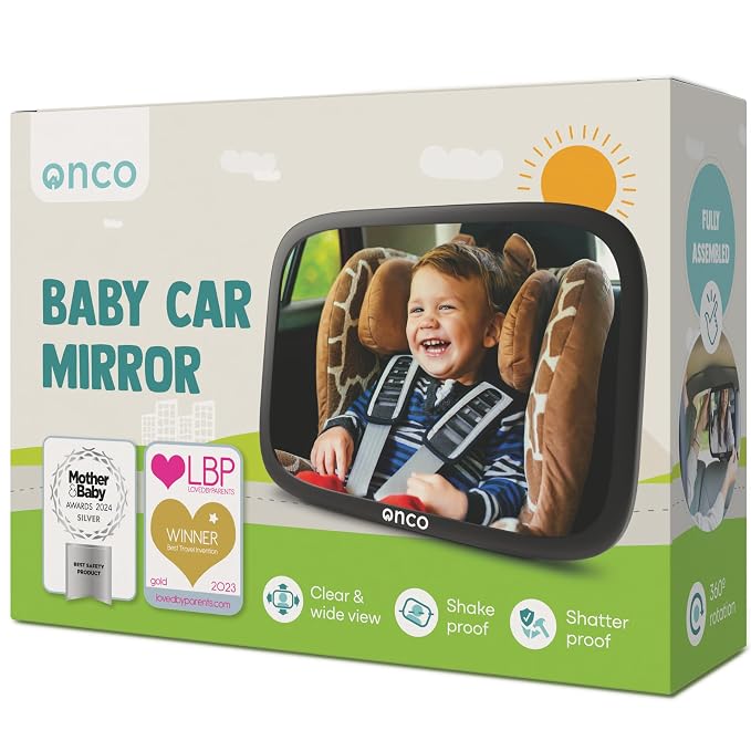 Onco Baby Car Mirror Rear Facing by Onco
