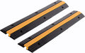 2 Pack Rubber Cable Ramp Hose Cable Protector Ramp 1 Channel 11000Lbs Load by F+COME