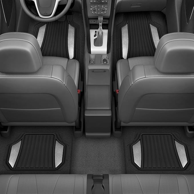 Motor Trend ChromeTech Car Floor Mats Full Set - Image 2