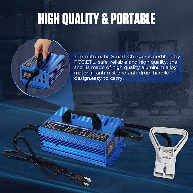 Forklift Battery Charger 24V 30A Automatic Smart Charger, Automotive Battery - Image 8