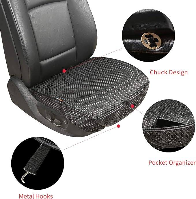 Auto Newer 2 PCS Breathable Universal Four Seasons Car Seat Covers，Luxury Car - Image 3