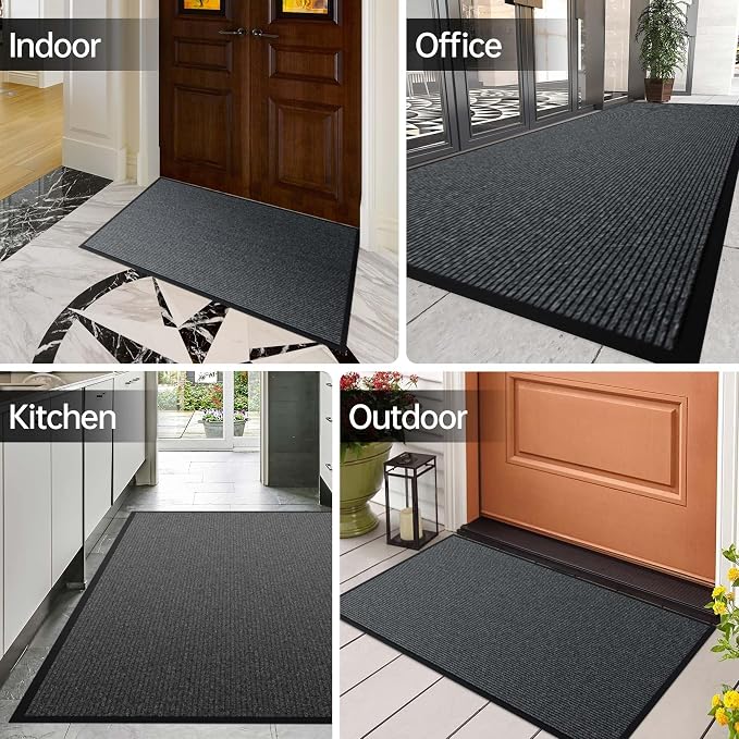 Front Door Mat, Commercial Floor Entrance, Low Profile, Durable Rubber Backing - Image 8