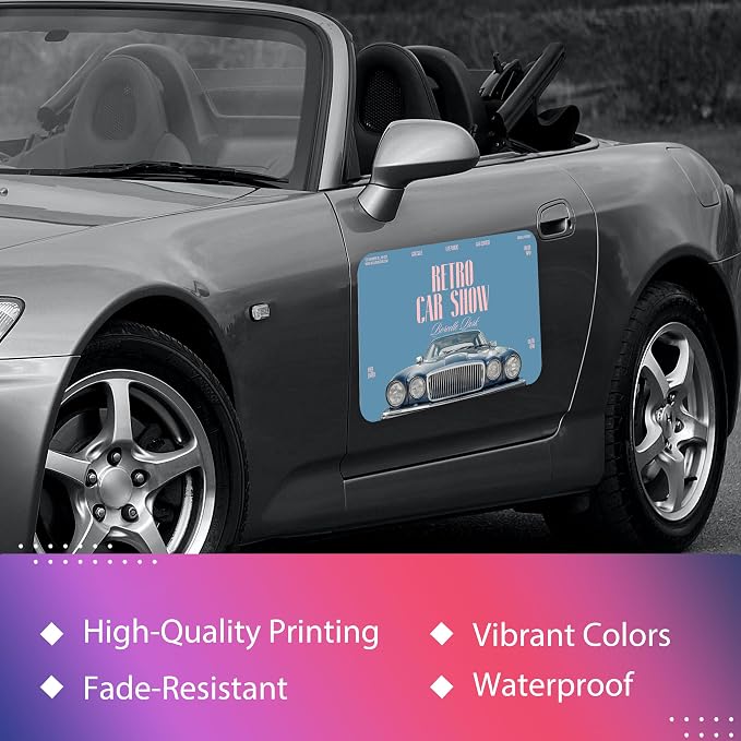 Custom Magnetic Bumper Stickers 2 Pack | Personalized Logo, and Image - Image 2