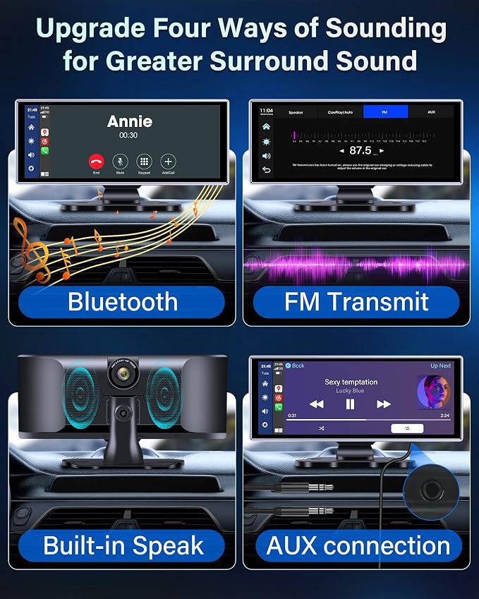 2025 Exclusive 11.26'' Portable Wireless Apple CarPlay Screen - Image 7