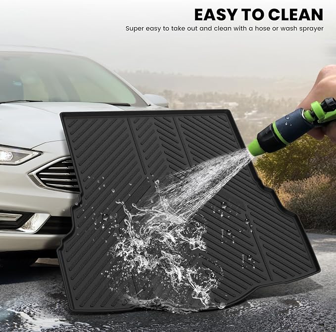 LASFIT Trunk Mat for Ford Fusion 2013-2020 All Weather TPE Mats Custom Fit - Image 6