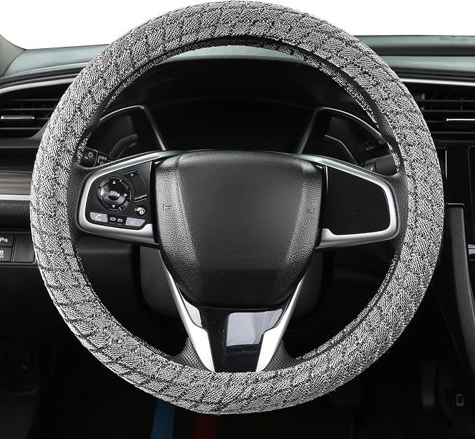 Auto Newer Breathable Steering Wheel Cover Suitable - Image 4