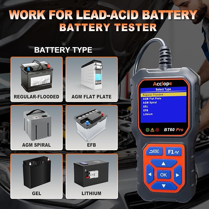 BT60 Pro Acclope Car Battery Tester - Image 5