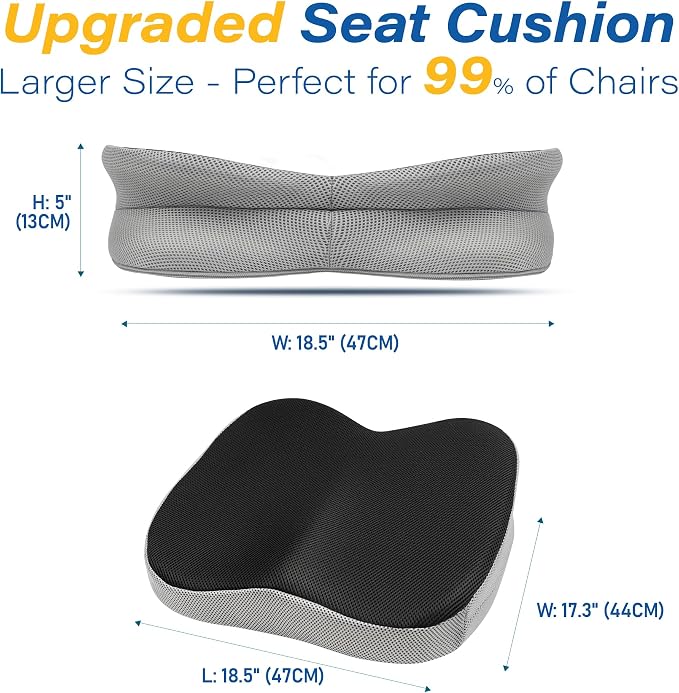 Car Seat Cushion, Ergonomic Memory Foam Car Cushion - Image 7