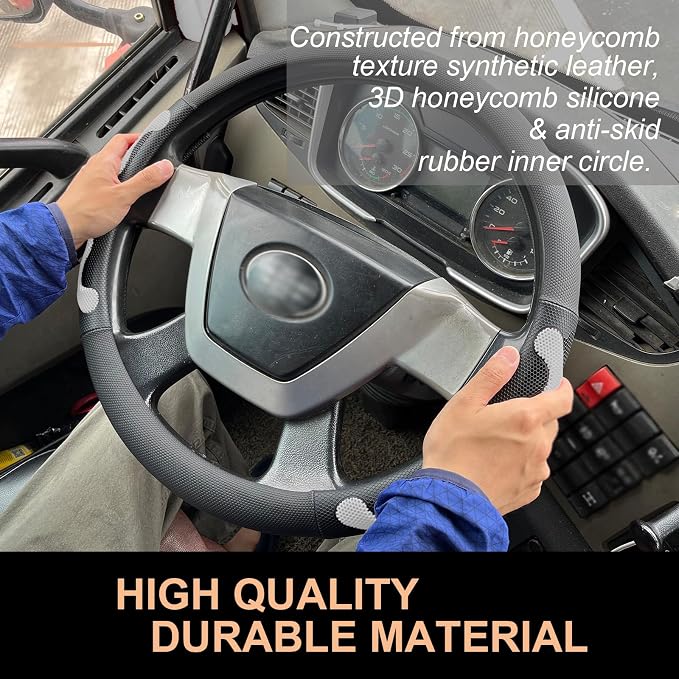 PINCTROT XL Size 17.5-18 Inch Comfy Grip Steering Wheel Cover - Image 3