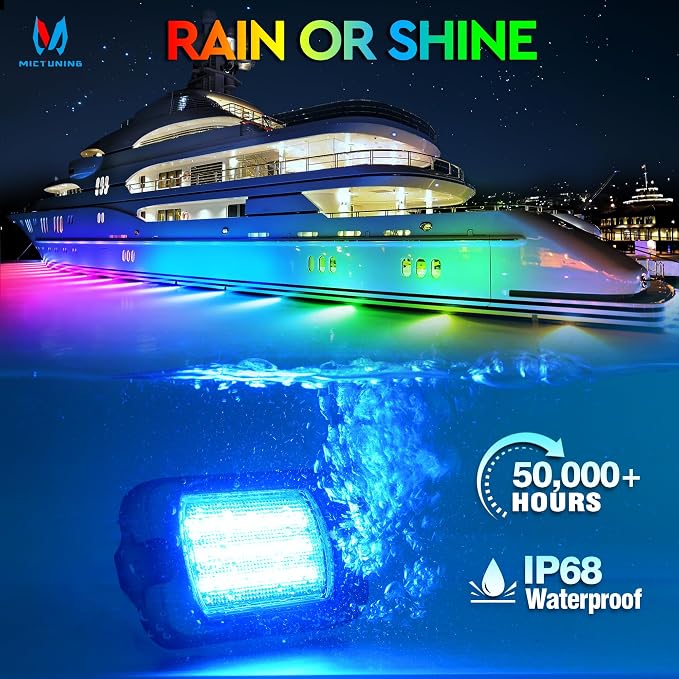 MICTUNING 2025 1000% Bright Q1 MAX RGB+IC Rock Lights, 20 Pods Chasing - Image 6