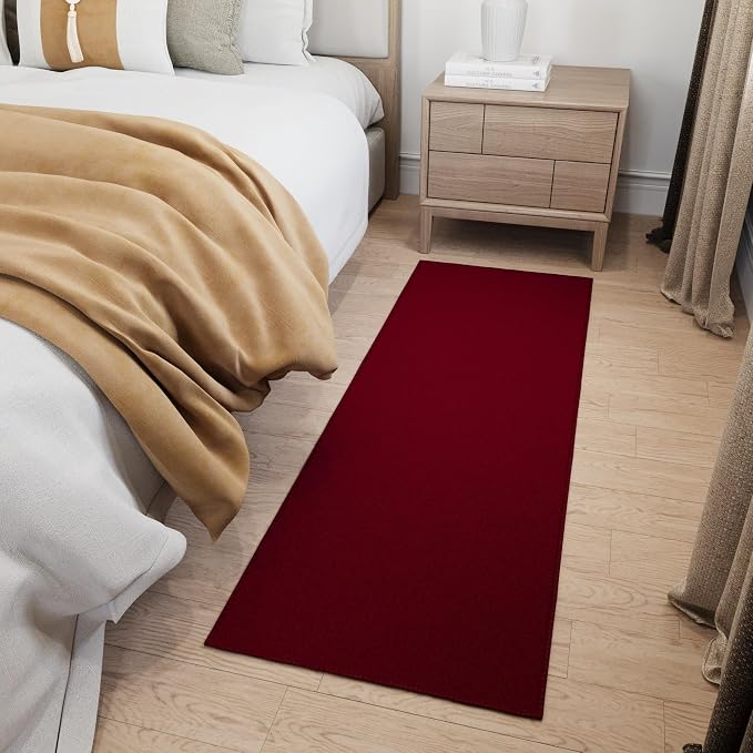 Ottomanson Hallway Runner Rug 2'2" x 6' Non Slip Solid Area Rugs Easy to Clean - Image 11