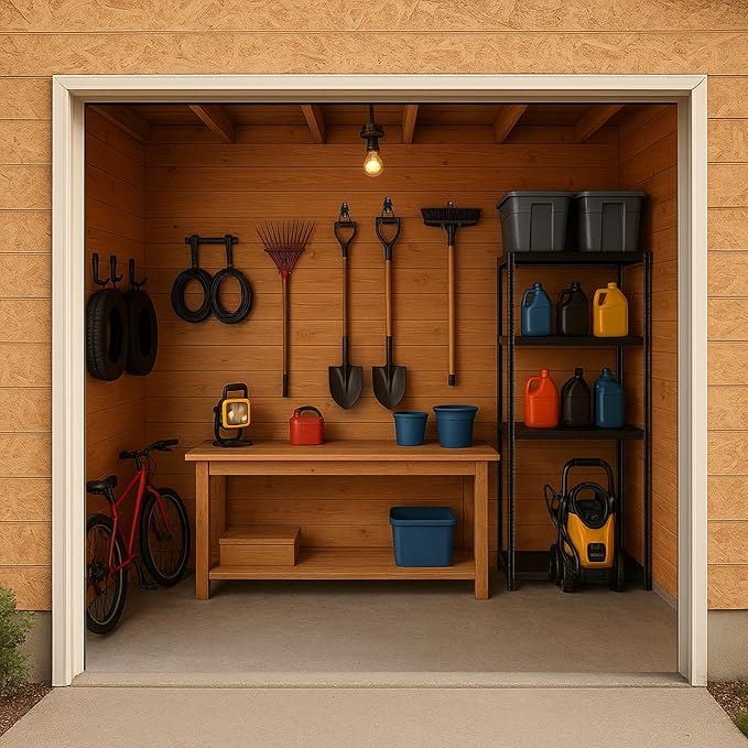 8 Pack Garage Hooks, Garage Tool Organizer Wall Mount, Heavy Duty - Image 6