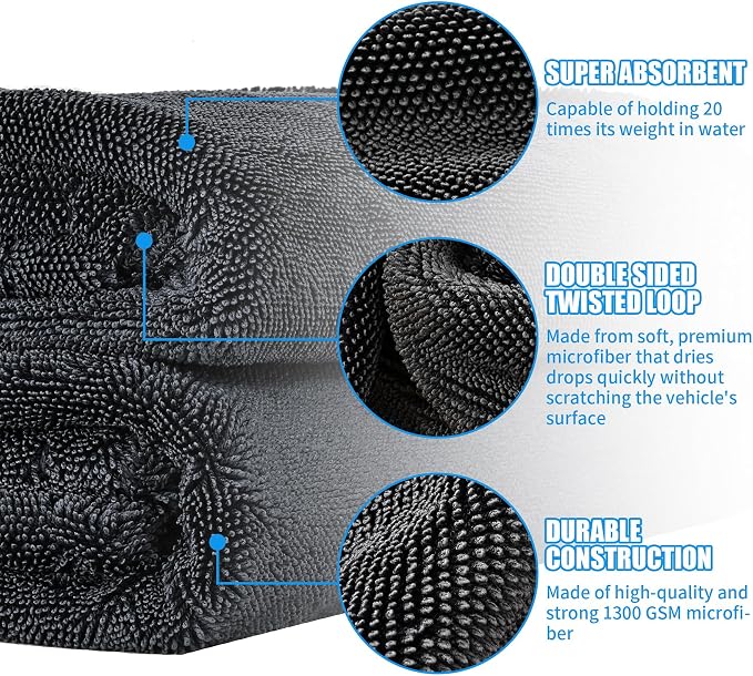 belhope 2 Pack Microfiber Towels - Image 3