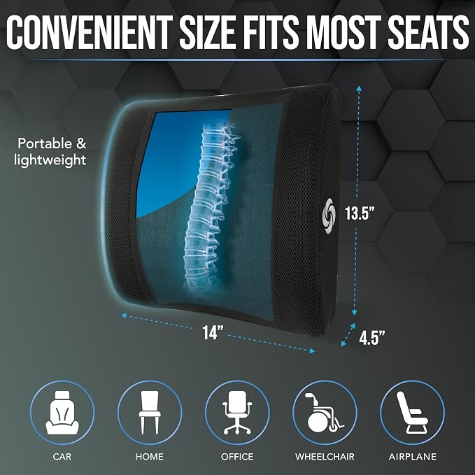 SAMSONITE, cooling gel, lumbar support pillow - Image 7
