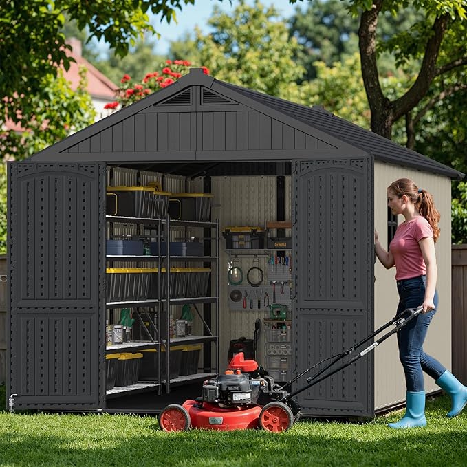 Greesum 8×12 FT Plastic Outdoor Storage Shed - Image 3