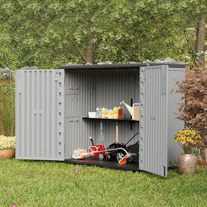 HOMSPARK 37 Cu.Ft Outdoor Storage Shed Weather Resistant - Image 7