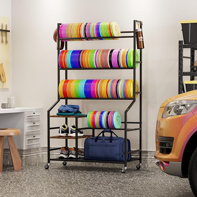 Portin 5 Tier Disc Golf Storage Rack, Disc Station Organizer - Image 6