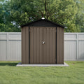 6' x 4' Outdoor Storage Shed, Sturdy Metal Building w/Lockable Doors by Unknown