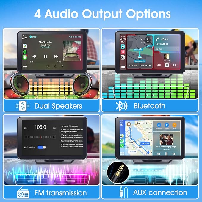 Portable Wireless Carplay Car Stereo - Image 5