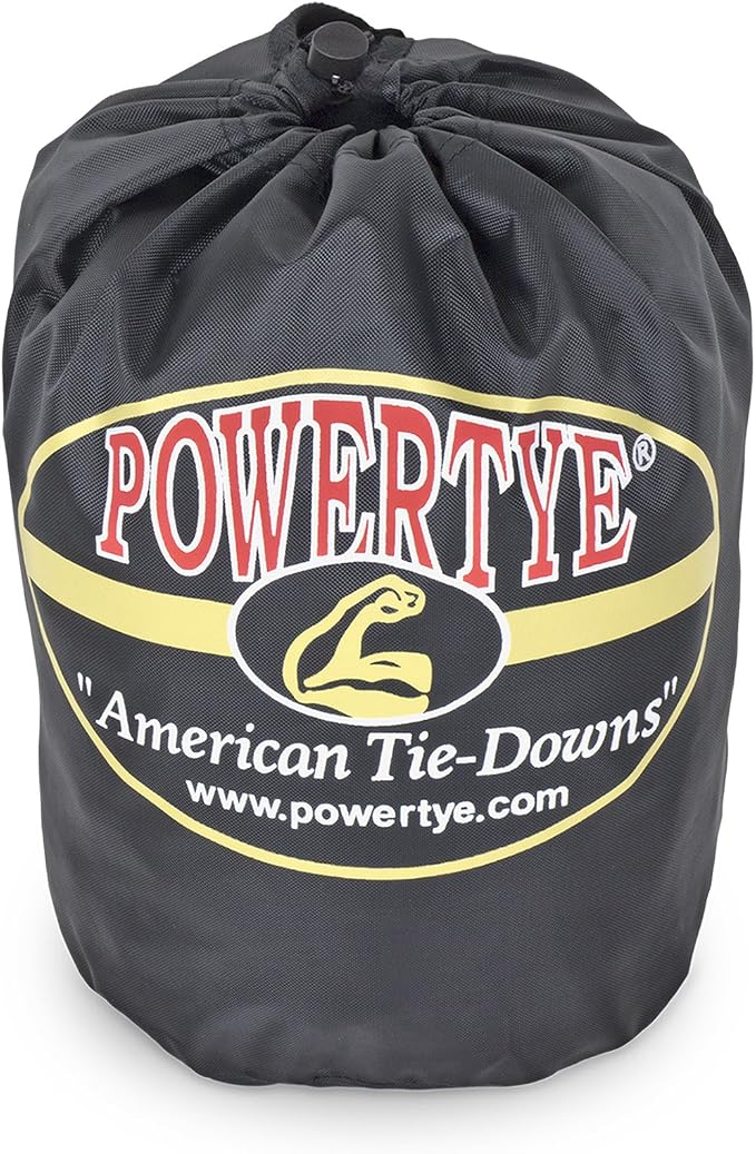 PowerTye 1.5in x 6.5ft Heavy Duty Ratchet Tie-Down Straps - Image 4