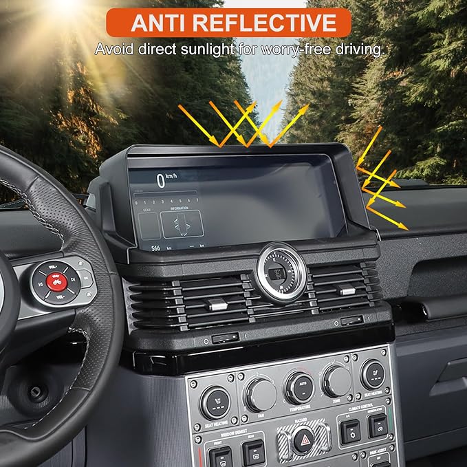 Car Navigation Screen Protector Sunshade Compatible - Image 3