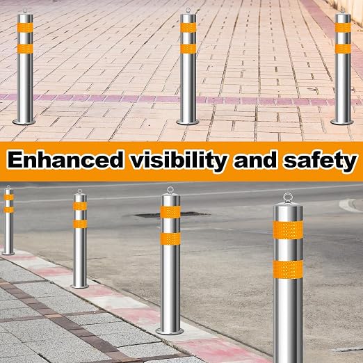 31.5 Inch Stainless Steel Bollard Post - Image 6