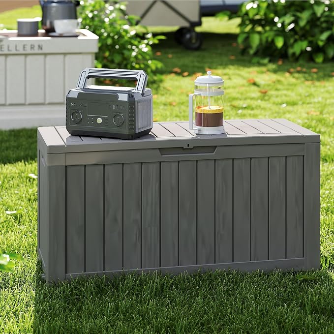 90 Gallon Lockable Resin Deck Box - Image 5