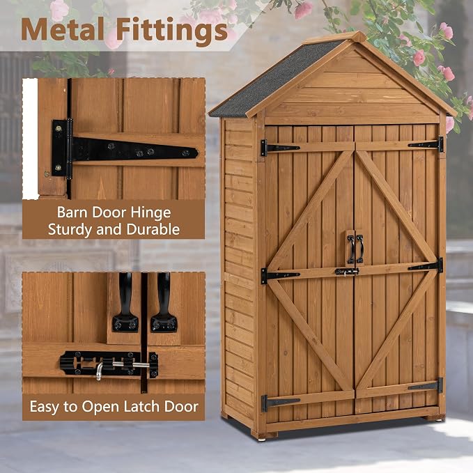 39.56"x 22.04"x 68.89" Outdoor Storage Cabinet - Image 5