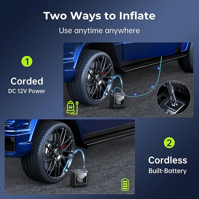 Syncwire Tire Inflator Portable Air Compressor 150PSI Air Pump - Image 6