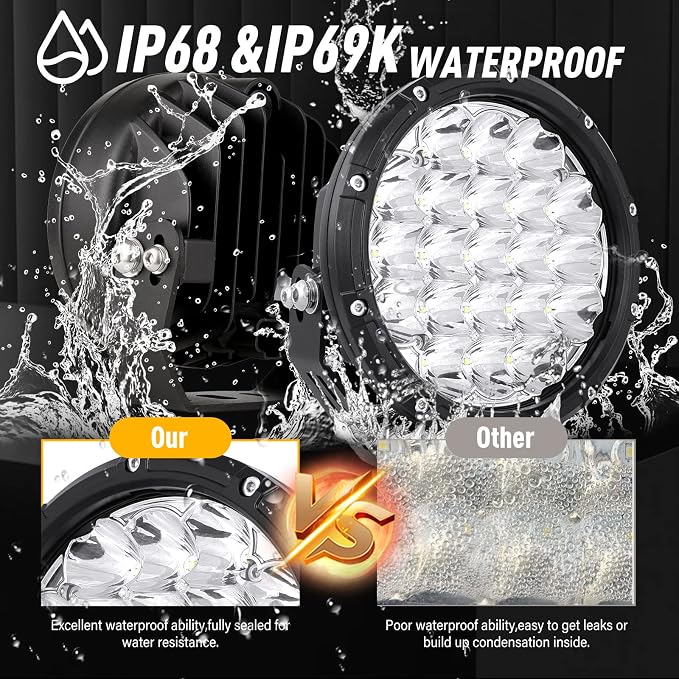 BIGLION.X Round LED Offroad Lights 7 Inch Super Bright Offroad Driving Spot - Image 3