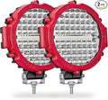 Round LED Light Pods, 7 Inch 120W 10000lm LED Off Road Driving Auxiliary Fog by SanYoung-AutomotiveLights