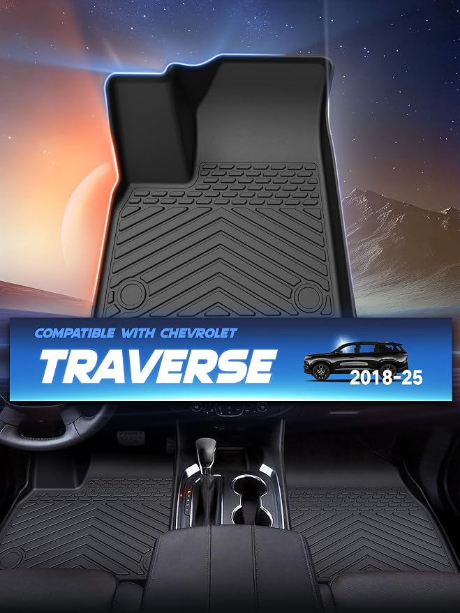 Car Floor Mats for Chevrolet Chevy Traverse 2018-2024 2025 Accessories - Image 2