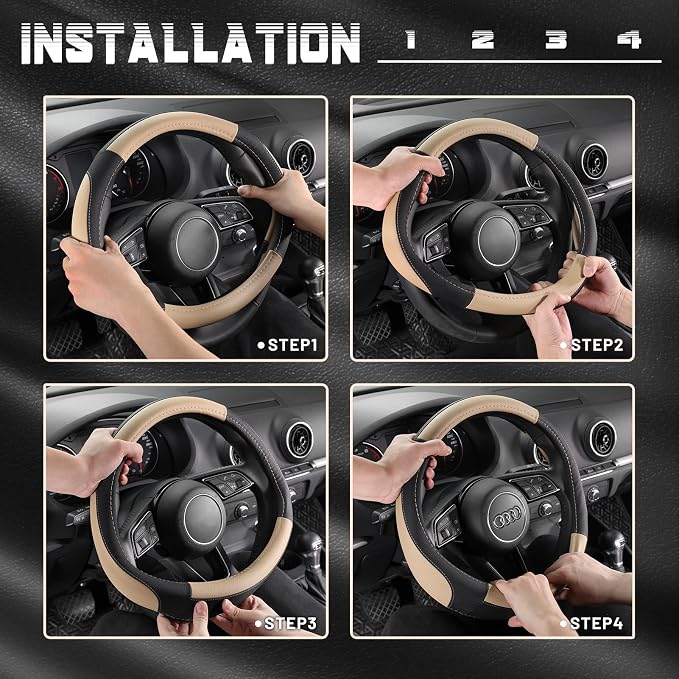 SEG Direct Car Steering Wheel Cover - Image 6