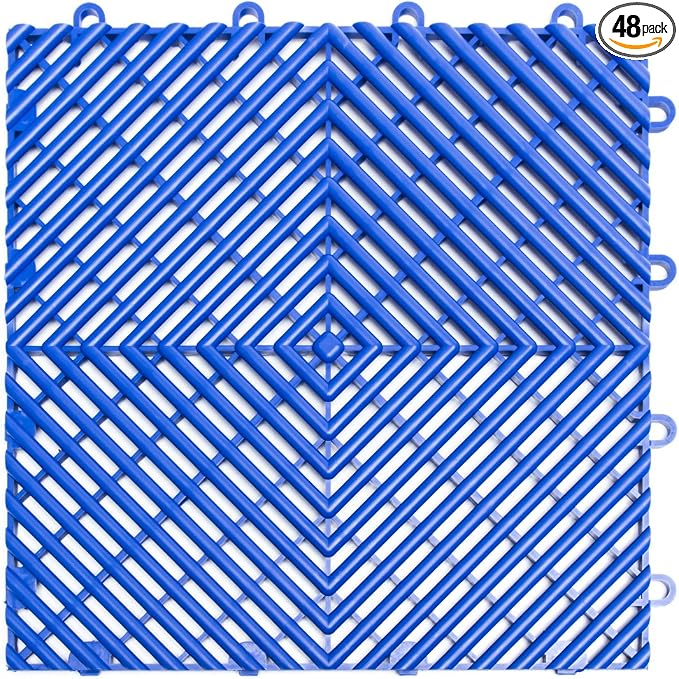 RaceDeck Free-Flow Open Rib Self-Draining Design, Durable Copolymer Plastic by BigFloors