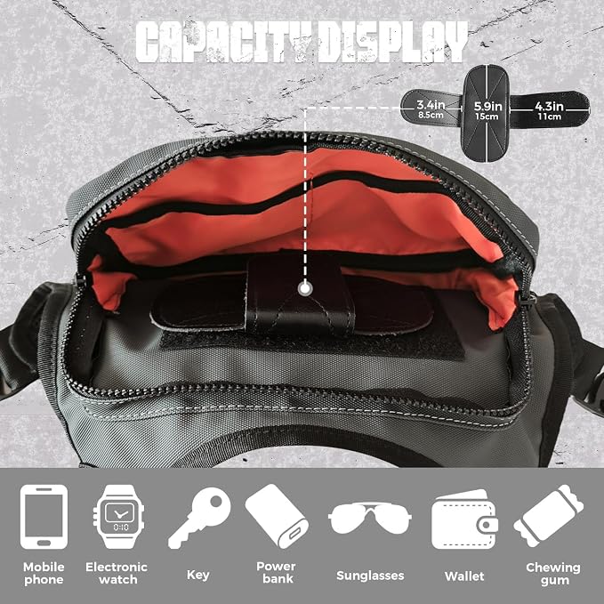 Outdoor Chest Bag For Men, EDC Chest Pack - Image 4