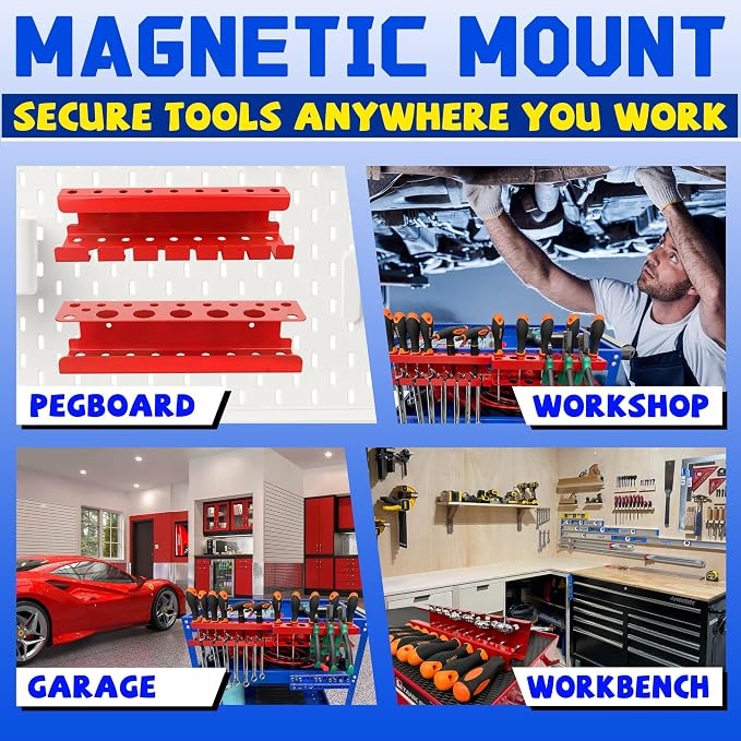 ULIBERMAGNET Magnetic Screwdriver Holder, Magnetic Wrench Holder, Heavy Duty - Image 6