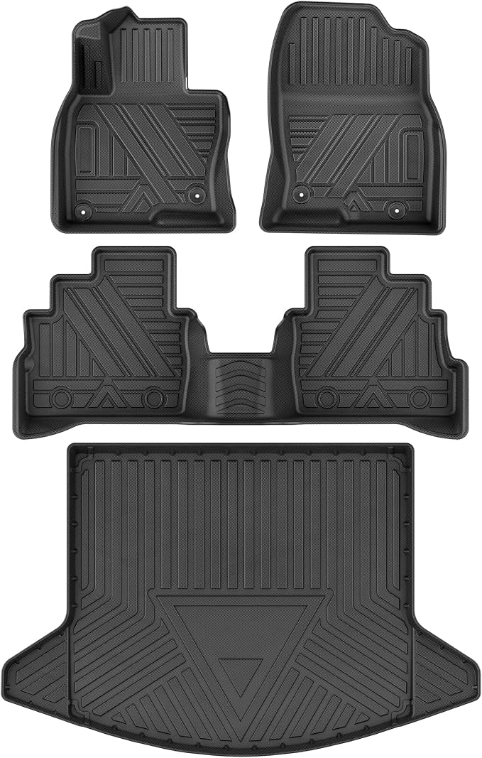 Floor Mats Set Fit for Mazda CX-5 2017-2021, Automotive 1st & 2nd Row Mats and by AUTOSAVER88