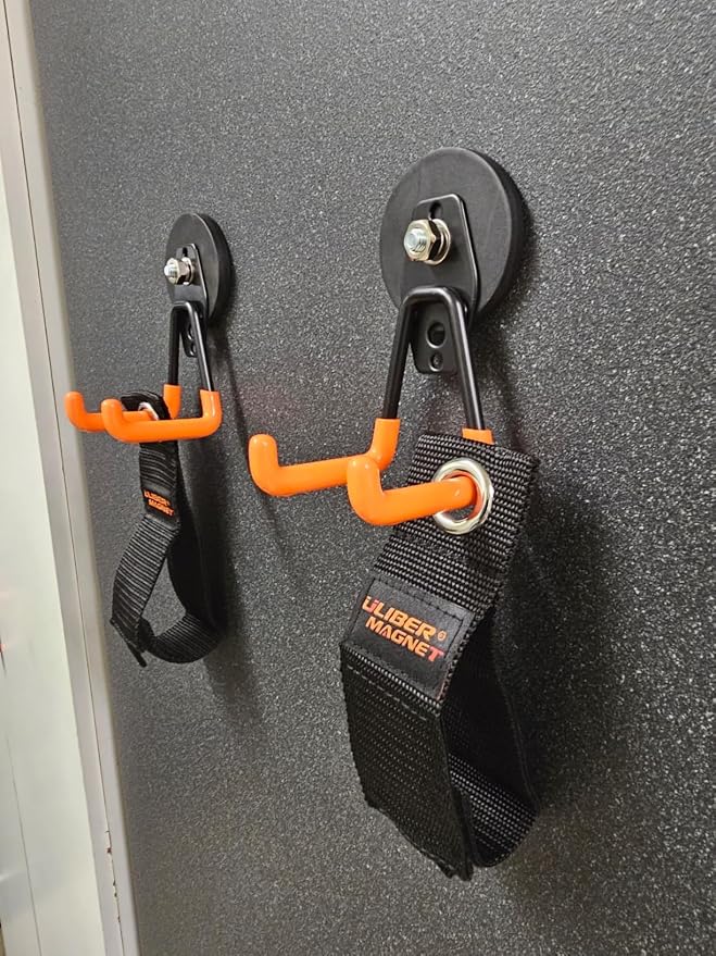 ULIBERMAGNET Heavy Duty Magnetic Garage Hooks, 6 Pack Strong Large Magnet Hooks - Image 7
