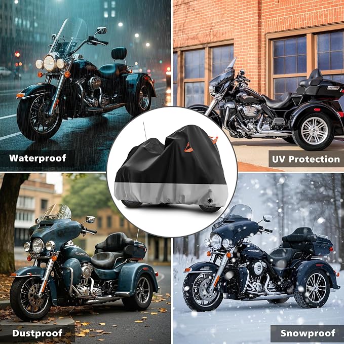 Trike Motorcycle Cover, Outdoor Waterproof Vehicle Cover - Image 5