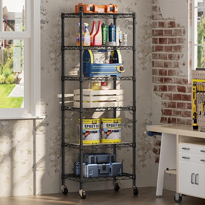 SINGAYE 6 Small Wire Shelves Kitchen Pantry Close Home Organizers and Storage - Image 2