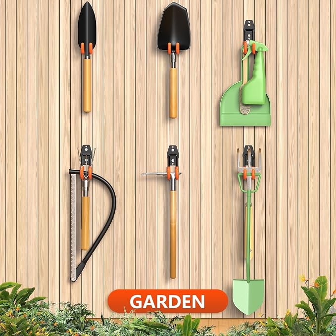 8 Pack 4.7x2.6 Inch Utility Steel Wall Mount Heavy Duty Garage Hooks - Image 6