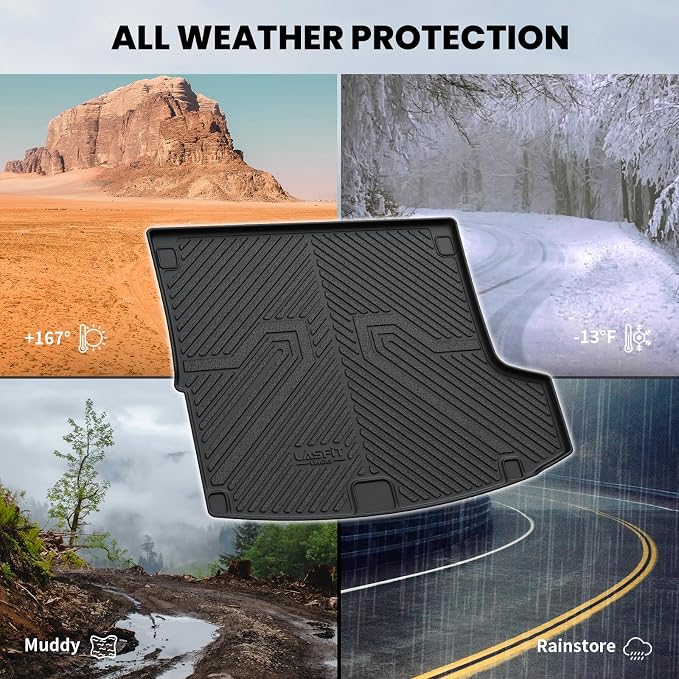 LASFIT Trunk Mat for Acura RDX 2025 2024 2023 2022 2021 2020 2019, All Weather - Image 3