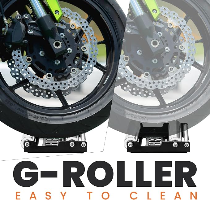GRAND PITSTOP Motorcycle Roller Wheel Cleaning Stand - Image 2