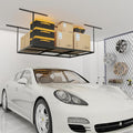 4x6ft Overhead Garage Storage Rack, Heavy Duty Metal Ceiling Shelf, 450lbs by eShelf