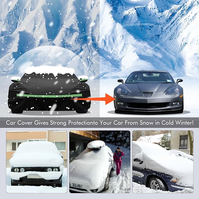 for Corvette 2005-2013 C6 Car Cover 210D Outdoor Waterproof UV Protection - Image 6