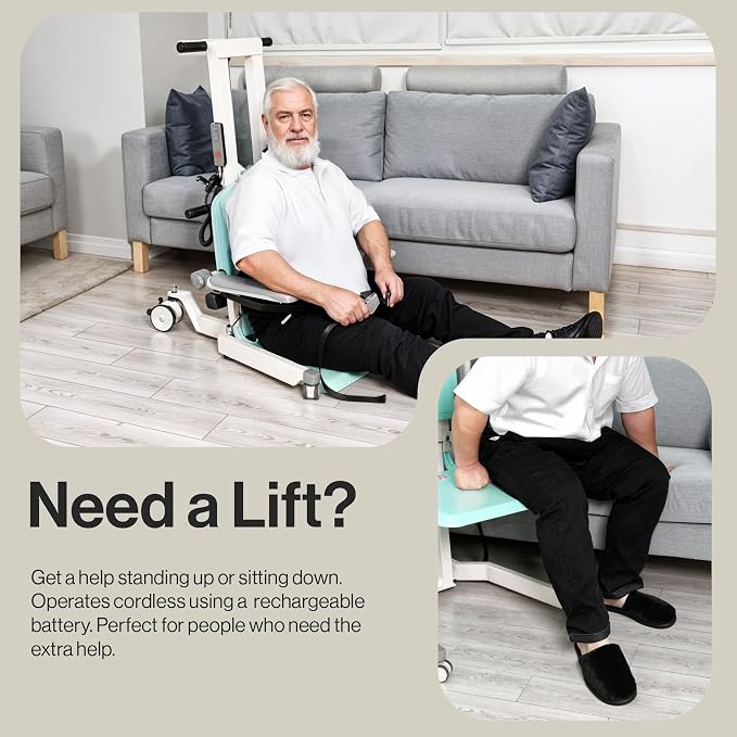 SuperHandy GoRise Electric Floor to Stand Lift – Support Up to 500 Lbs - Image 4