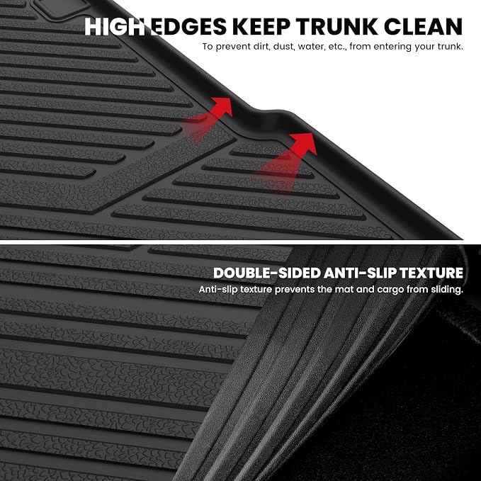 LASFIT Cargo Mat for Audi Q5/SQ5 2018-2025, Custom Fit All-Weather TPE Rubber - Image 4