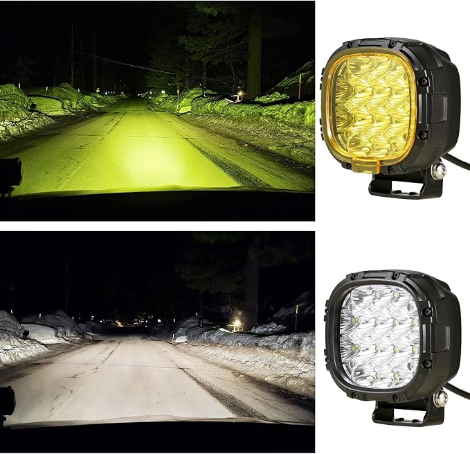 BIGLION.X 4 Inch Pair 160W Round LED Offroad Lights Super Bright Driving - Image 2