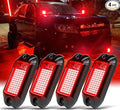 Nicoko 4Pods Pure Red LED Rock Lights 72 pcs LEDs high Power Rock Lights Neon by Nicoko